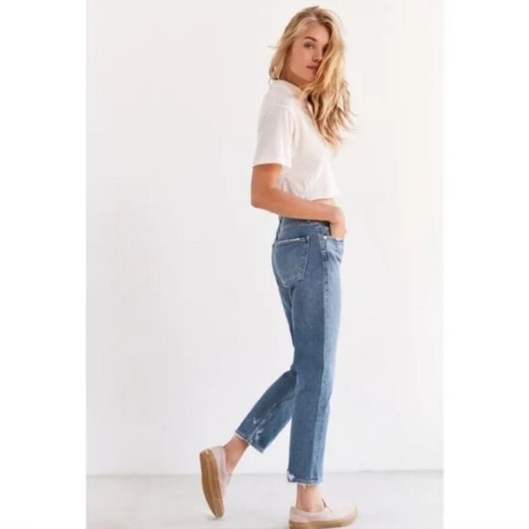 Agolde | Cigarette Low Slung Straight Leg Jeans in Passenger Size 25 - Picture 1 of 10